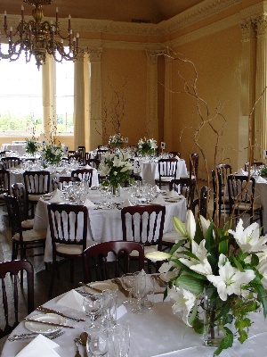 Lily table centres